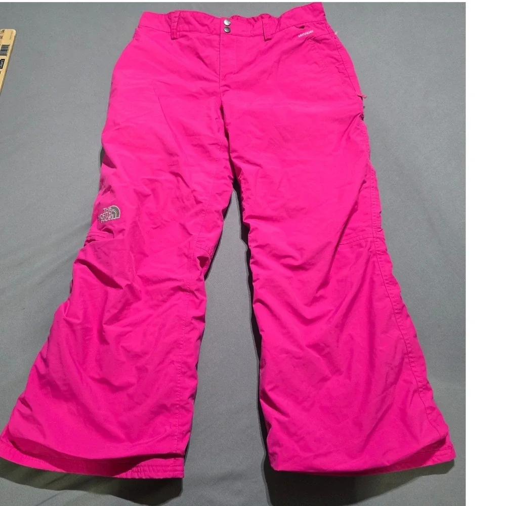 The North Face Snow Pants Girls XL 18 Pink HyVent Insulated Waterproof Ski
